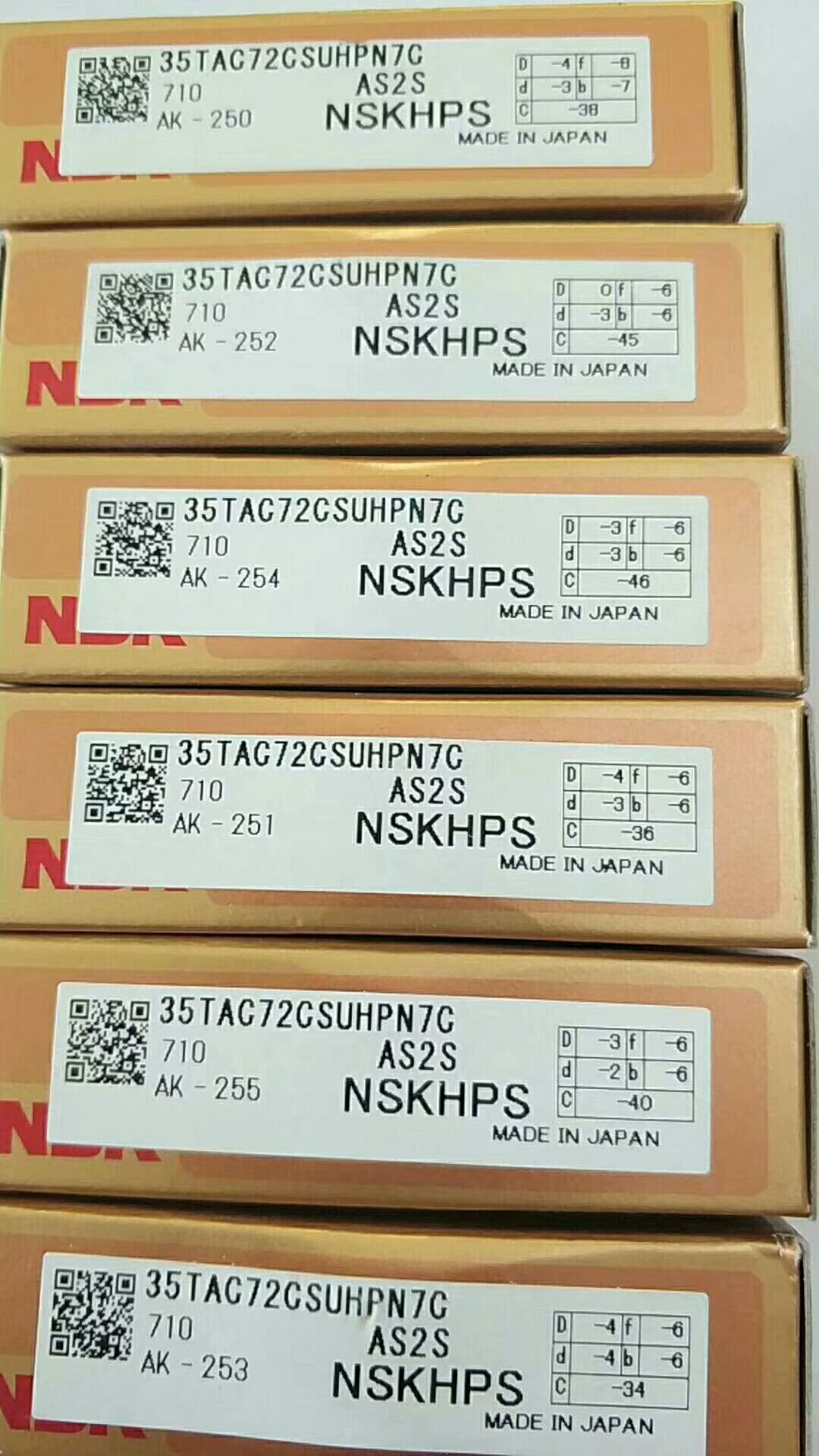 山东省威海供应NSK推力球轴承527/1226