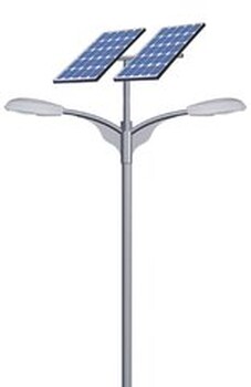 百耀照明供应广西南宁7米led双灯头太阳能路灯价格实惠质量