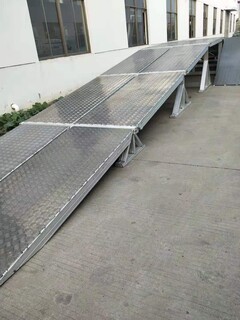 苏州市6-8米拼接加长款铝爬梯装载坡道移动卸货平台久达大象牌图片5