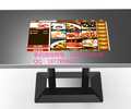 智慧餐廳32寸黑色高雅款鑫飛智能餐桌互動無人自助點餐游戲推薦收銀一體餐桌
