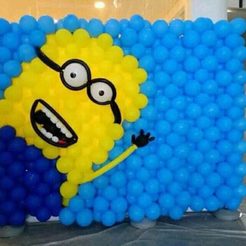 88小黄人气球主题布置系列承接深圳小黄人气球