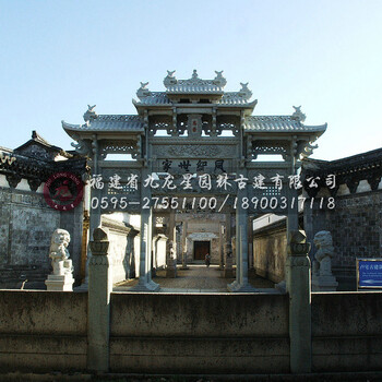 景區(qū)雙龍戲珠石雕牌坊新農村建設工程石雕牌坊現(xiàn)貨成品石雕牌坊展示
