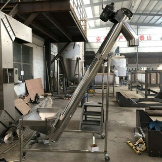 合浦县工业盐螺旋上料机不锈钢化工粉末螺杆送料机提升机厂家图片1