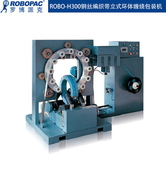 深圳罗博派克卷带状立式环体防锈复合纸裹包机销售