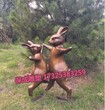 铸铜兔子雕塑兔子仿真动物雕塑摆件园林景观花园庭院动物摆件
