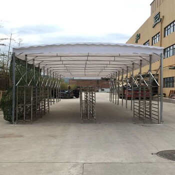 西安中赛厂家户外活动雨棚移动排档推拉蓬大型伸缩遮阳棚