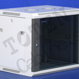 图腾W2系列挂墙机柜玻璃前门网络服务器机柜冷通道KVM、PDU图片1