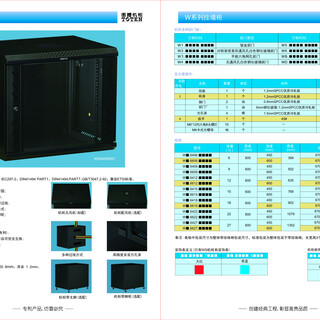 图腾W2系列挂墙机柜玻璃前门网络服务器机柜冷通道KVM、PDU图片2