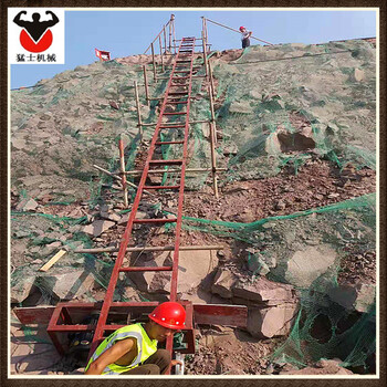 猛士機(jī)械工地用小型上料機(jī)\斜坡提升機(jī)\軌道輸送爬山虎上料機(jī)