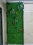 山西仿真植物墙塑料花背景植物墙现场制作绿草皮墙