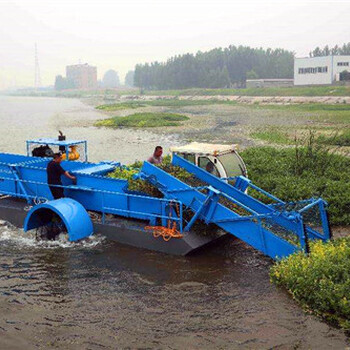 厂家直供自动化割水草设备经济水草清理船水上割草船报价