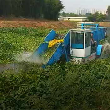 河道垃圾杂草清漂保洁船水满割草船厂家自动水草收割打捞船