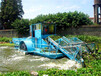 全自动水草清除设备河道水面垃圾打捞机械景区水草割草船