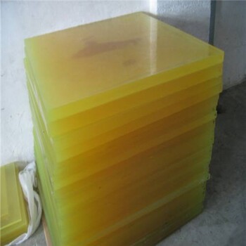 透明黄色PU板，高强度聚氨酯板，耐磨减震牛筋板批发