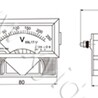 电力仪表厂家69L17指针安装式圆形开孔九十度伏特计排行