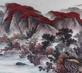 陕西西安哪有卖和定制名家字画，国画客厅画山水画的?墨轩专业纯手绘精品订制，货到付款