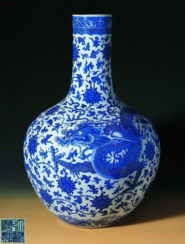 康熙年制的青花瓷器在市场交易的拍卖及行情