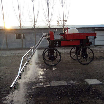 四轮自走式喷杆打药机水稻小麦用的喷雾机农业喷药机械