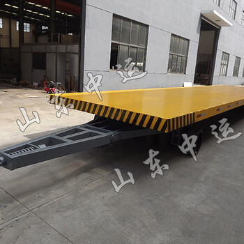 50吨重型牵引平板拖车平板运输拖车牵引式拖车