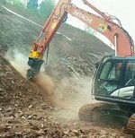 淮南铁塔基础挖掘铣挖机工作现场图片0