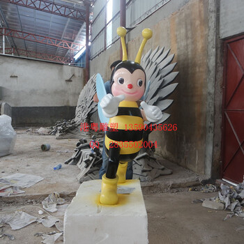 蜜蜂雕塑圖片深圳港粵藝術(shù)雕塑擺件仿真小蜜蜂雕塑