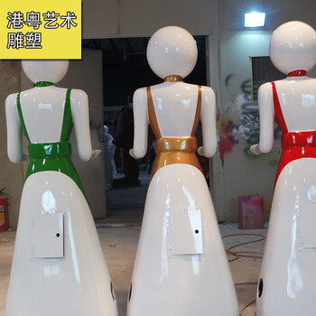 機(jī)器人外殼設(shè)計(jì)玻璃鋼機(jī)器人外殼雕塑餐廳迎賓擺件