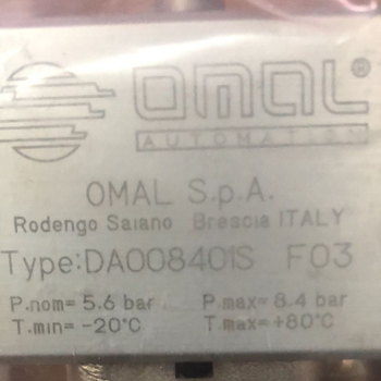 现货意大利OMAL气动执行器DA008401SF03出售