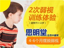 弱视会导致失明吗？弱视的原因弱视训练机构思明堂供图片0