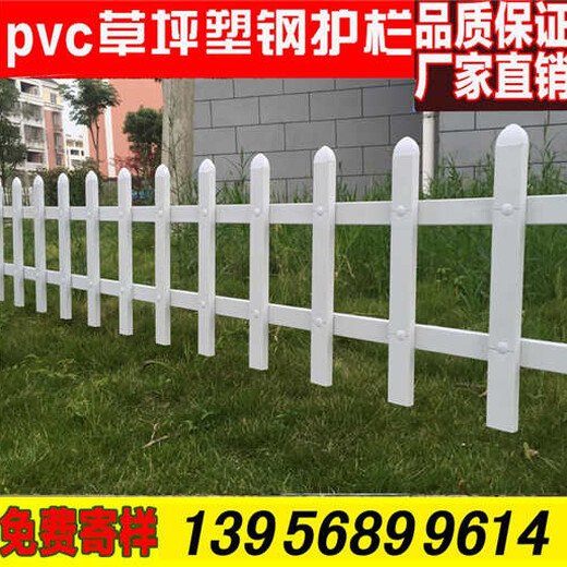 阜阳市颍上县pvc围墙围栏花草护栏_木纹色护栏,墨绿色护栏