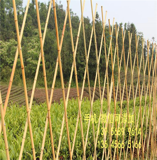 一片护栏价格：安阳市内黄县篱笆竹子隔断装饰