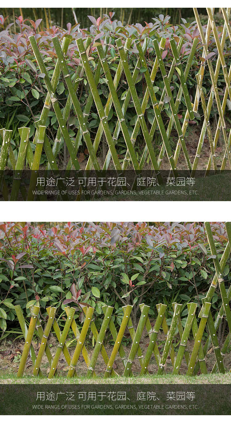 景德镇珠山木栅栏伸缩碳化木护栏竹篱笆（中闻资讯）