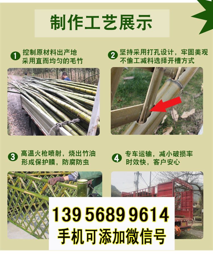 淮陽縣竹籬笆 竹子護(hù)欄pvc塑鋼護(hù)欄草坪護(hù)欄（中聞資訊）