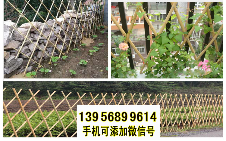 平遠(yuǎn)縣竹籬笆 竹子護(hù)欄pvc柵欄pvc護(hù)欄（中聞資訊）