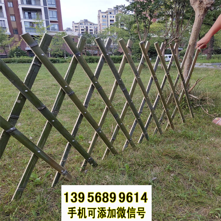 鹿城区竹围栏碳化竹篱笆竹篱笆 pvc护栏防腐护栏