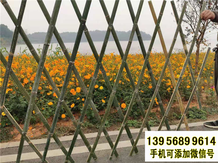 张家界竹篱笆 竹护栏白色围栏草坪护栏道路护栏（中闻资讯）