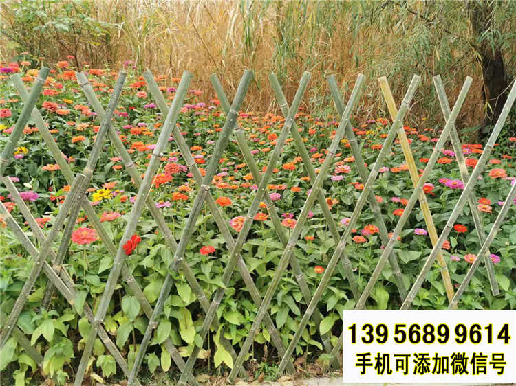 泗阳竹围栏护栏塑钢护栏竹篱笆 pvc护栏仿竹节护栏