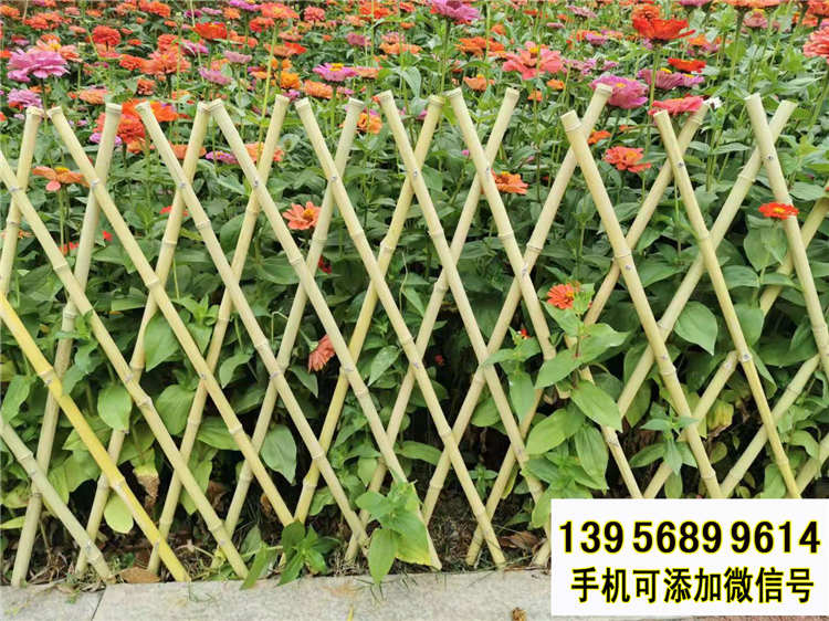 青海玉树杂多竹篱笆篱笆塑木围栏杆仿竹节护栏百度图片