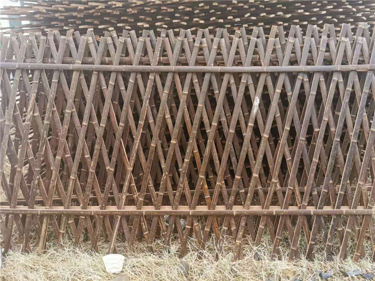 文安竹围栏绿化护栏竹篱笆 pvc护栏碳化竹围栏