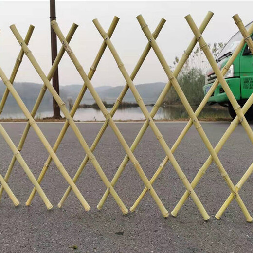 吉安吉水竹篱笆仿竹节护栏竹护栏篱笆围栏