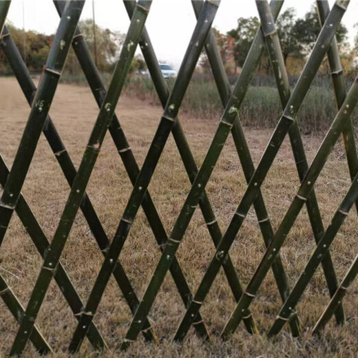 洛阳洛宁竹篱笆木护栏竹子篱笆草坪护栏上饶信州区