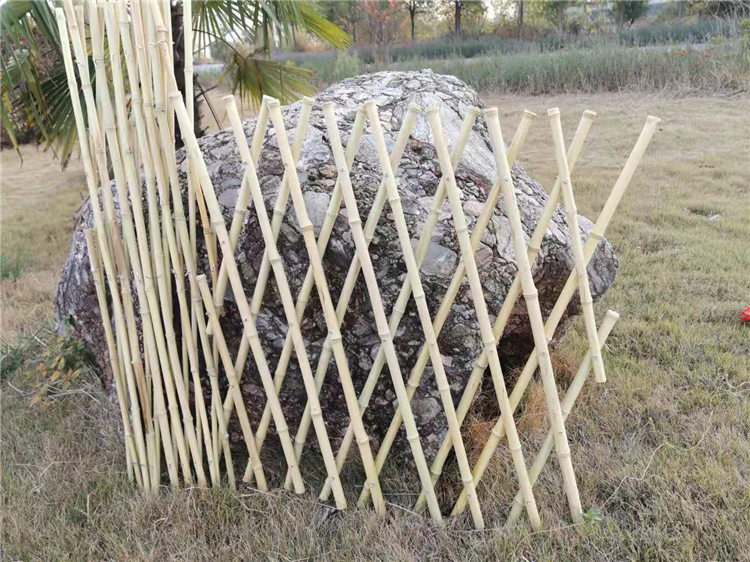 定西漳县竹片栅栏塑钢护栏竹篱笆 草坪护栏竹篱笆户外花园围栏