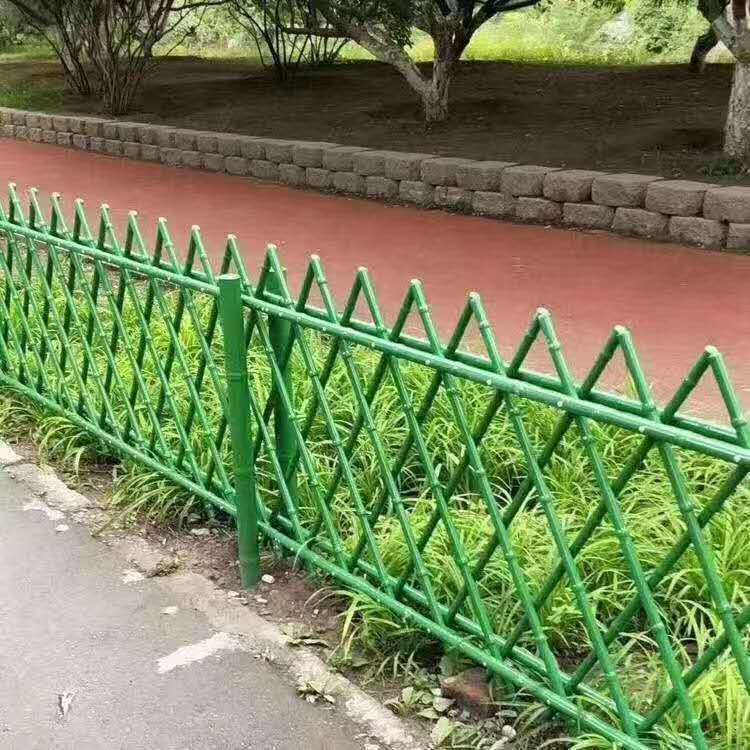 民权竹围栏菜园围栏竹篱笆 pvc护栏仿水泥护栏