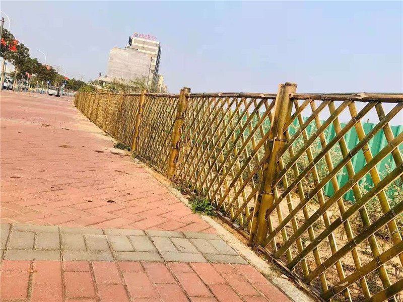潍坊竹篱笆防腐木护栏竹子篱笆庭院围栏杭州下城区