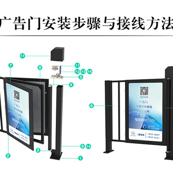 苏州道闸广告门仁为广告门道闸机