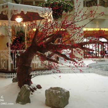 珠海景观雪景装饰人造雪景制作厂家