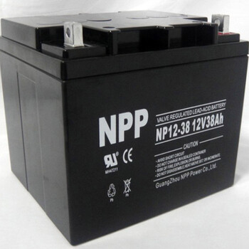 NPP耐普蓄电池NP12-38太阳能免维护蓄电池12V38AHUPS电源