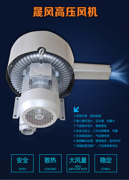工业吸附和除尘吸尘器用高压鼓风机HB-3326单相/三相2.2KW高压风