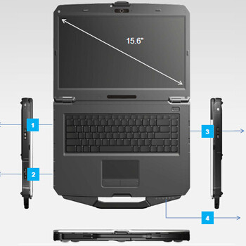 15寸全加固型笔记本电脑NB-S15H-R10整机IP等级为53级
