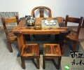 老船木茶桌实木家具中式复古小型茶几茶台功夫阳台
