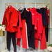 红袖杭州品牌秋冬装风衣外套连衣裙女装折扣走份